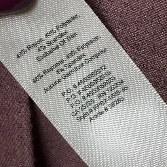 Wilfred Free (Aritzia) Katsia Long Sleeve Wrap Top (Purple) - Size XS - Picture 5 of 8